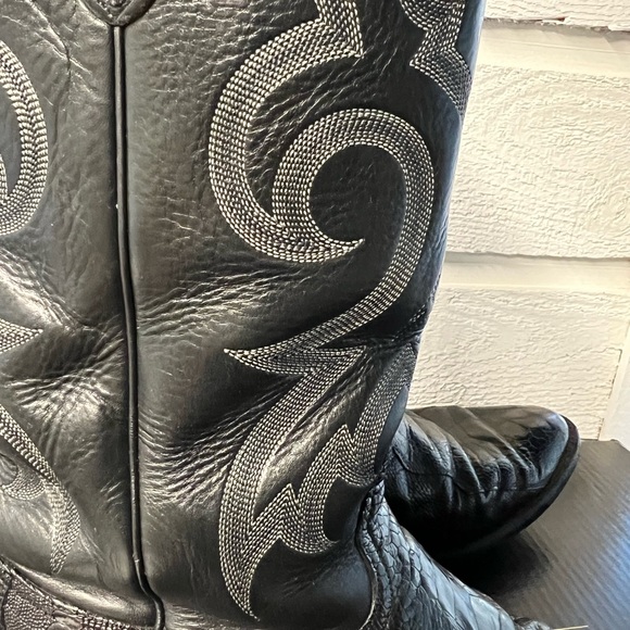 Nocona 12D ostrich leg western boots, black - Picture 8 of 14